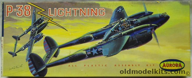 Aurora 1/48 Lockheed P-38 Lightning, 99-130 plastic model kit